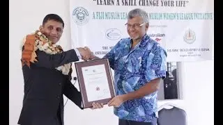 Fijian Sewn Certificate presented at the Makoi Women&rsquo;s Vocational Training Centre