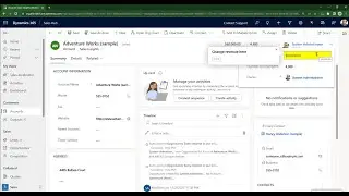 Interactive Walkthrough Showing a Dynamics 365 Salesperson How to Edit Revenue Numbers