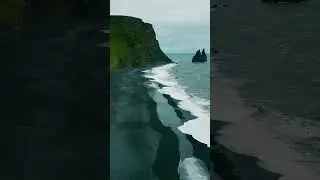 Reynisfjara Black Sand Beach, Golden Circle, Iceland, Summer 2025