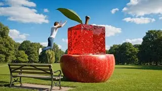 Insert A Man Jumps on a Giant Jelly Object | Satisfying Slow Motion Explosion🍓
