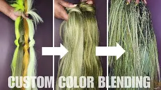 Sage Serenade - DIY Custom Color Hair Blend #hair #hairstyle #braids #boxbraids #colorblending
