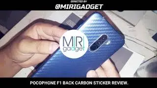 POCOPHONE F1 BACK CARBON STICKER REVIEW