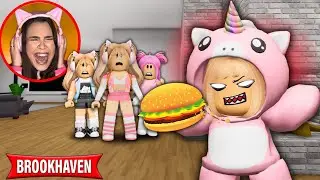 A BABY NÃO CONSEGUE PARAR DE COMER em BROOKHAVEN!