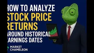 How to Analyze Stock Price Returns Around Historical Earnings Dates   Market Chameleon