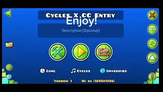 My Entry for the Cycles X Contest! #geometrydash 