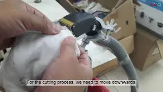 Thread trimming with suction equipment for garment basic operation