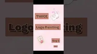Twice logo painting ~ Day 3 #twice #kpop #art #painting #logo
