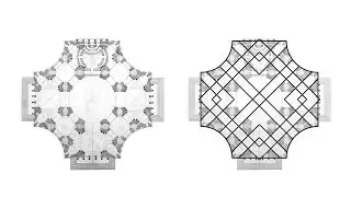 St Paul&rsquo;s Cathedral, Greek-Cross Design - geometrical analysis 01.1