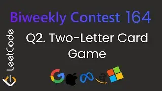 Biweekly Contest 164 🔥 LeetCode 3664 | Two-Letter Card Game | Full Explanation + Java Solution