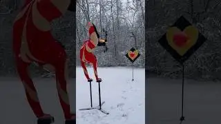 The sound of fire archery 😍 #archery #footarchery #fire #trick #trickshot #hunting #omg