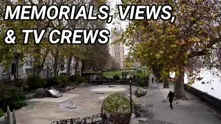 Beautiful Views, Memorials and TV Crews - Victoria Tower Gardens