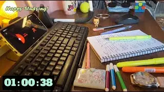 Live Study With Me 📚with calming music 🎧🎶 | Live Stream | Deep Focus 🌛