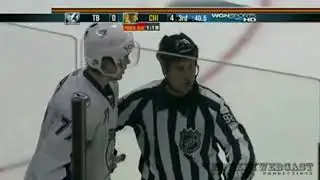 Antero Niittymaki stick save v.s Blackhawks