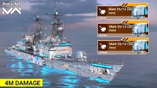 USS Fletcher With Mark 55/12 (305 mm) Great Cannon🔥 Modern Warships