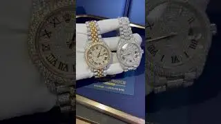 Rolex watches #icedoutwatch #bussdown #icedoutjewelry #watch #diamond #rolex #diamondrolex#moissan
