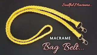 DIY Macrame Bag Strap | Easy Macrame Bag Belt Tutorial For Beginners