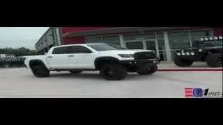 Lifted White Toyota Tundra with Fuel Octane Wheels