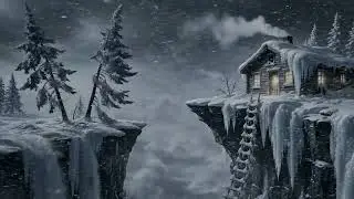 Incredibly STRONG SNOWSTORM for Sleeping 10 Hours Cozy Winter. Deep Blizzard Forge Ambience for Rest