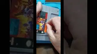 Removing a sticker from a Super Nintendo Game Cartridge #retro #videogames #supernintendo #snes