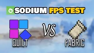 Quilt vs Fabric (Mod Loader) Sodium Mod FPS Test Minecraft 1.18.2
