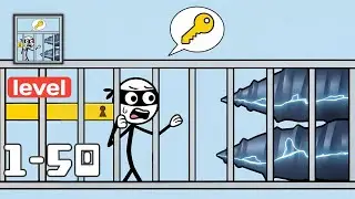 Stickman Long Hand Puzzle Game - Gameplay Walkthrough Levels 1-50 - Funny Stickman Brain Puzzle Game