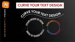 How to Create Perfect Curved Text in Adobe Illustrator 2026 |Easy Typography |Teaching Tutorial