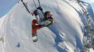 Snowkite au Col de Pailh&egrave;res - Session du 11 janvier 2026 🪁