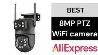 8MP PTZ Dual Screen WiFi Camera on AliExpress &ndash; Outdoor IP CCTV with Auto Tracking & Night Vision