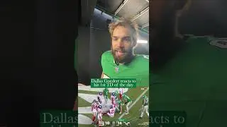 Dallas Goedert reacts to his National Tight End Day touchdown #shorts