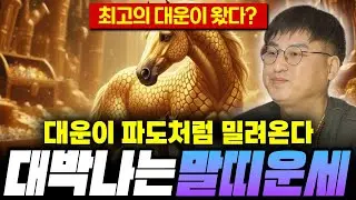 🐴2026년 병오년 말띠운세🐴  대운이 파도처림 밀려옵니다! 대운잡고 금전까지 대박나세요!  54년생 66년생 78년생 90년생 02년생 말띠운세