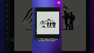 Create A Mountaineering Club Logo with AI in Pixlr Express