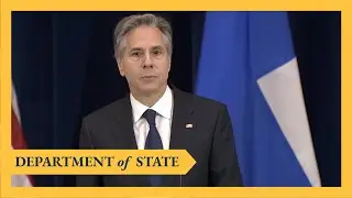 Secretary of State Antony J. Blinken holds a joint press availability
