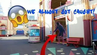 SNEAKING INTO CLOSED AMUSEMENT PARK!? *CLICKBAIT*