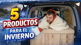 5 artículos para SOBREVIVIR el INVIERNO en una MINI CAMPER !