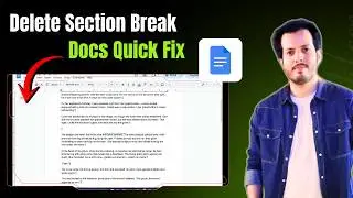 How To Delete a Section Break in Google Docs | Step-by-Step