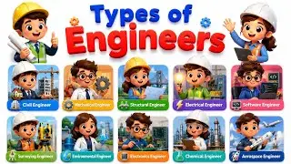 Types of Engineers for Kids 👷 | Learn Jobs & Careers | Smart Kids Masti Mind