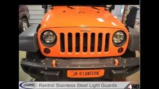 Защитные решетки Kentrol из нержавеющей стали &mdash; установка JK Wrangler