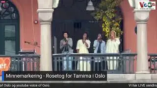 Minnemarkering for Tamima i Oslo