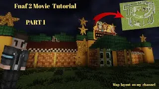 How to build the FNAF2 Movie Pizzeria in Minecraft Tutorial.(Management Wanted Mod)