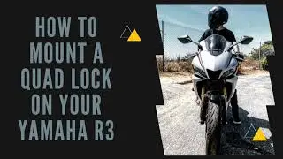 Yamaha R3 Phone Mount- The best way to mount/ install a Quad Lock cell phone mount on your Yahama R3