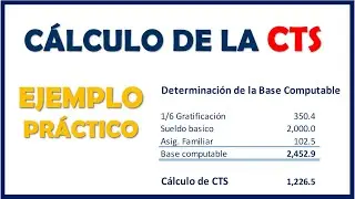 CALCULO DE CTS - Ejemplo y Normativa