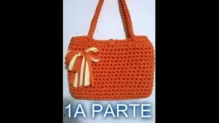 BORSA FETTUCCIA ORANGE 1A PARTE con fondo e manici