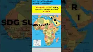 Trick To Remember Countries On Equator in 30 Seconds