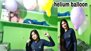 Blowing balloons by helium gas // helium gas balloons flying, blowed by helium & mouth| #royalkhushi