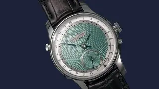 Moritz Grossmann GMT &ndash; Stunning New Guilloch&eacute; Dial in Green & Orange