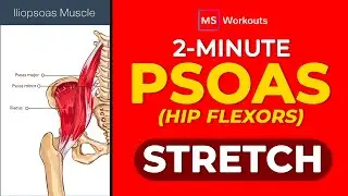 Hip Flexor (psoas) stretch for less spasticity & tightness!