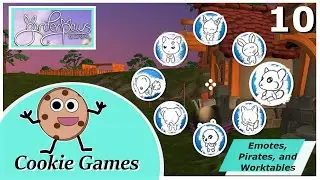 GARDEN PAWS 10  Emotes, Pirates, and Worktables!