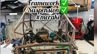 Suspension ✅ | tyres fixed ✅ | steering wheel ✅ | platform✅ | Roll cage✅ | MERAKI | step:- 6|