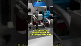 A fully automatic terminal machine for processing terminal wires. #wire #cable #harness processing