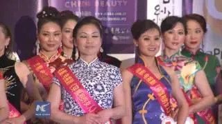 Women in Qipao audition for soap opera